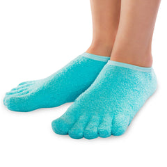 Calcetines de gel 5 dedos NatraCure para uso nocturno.