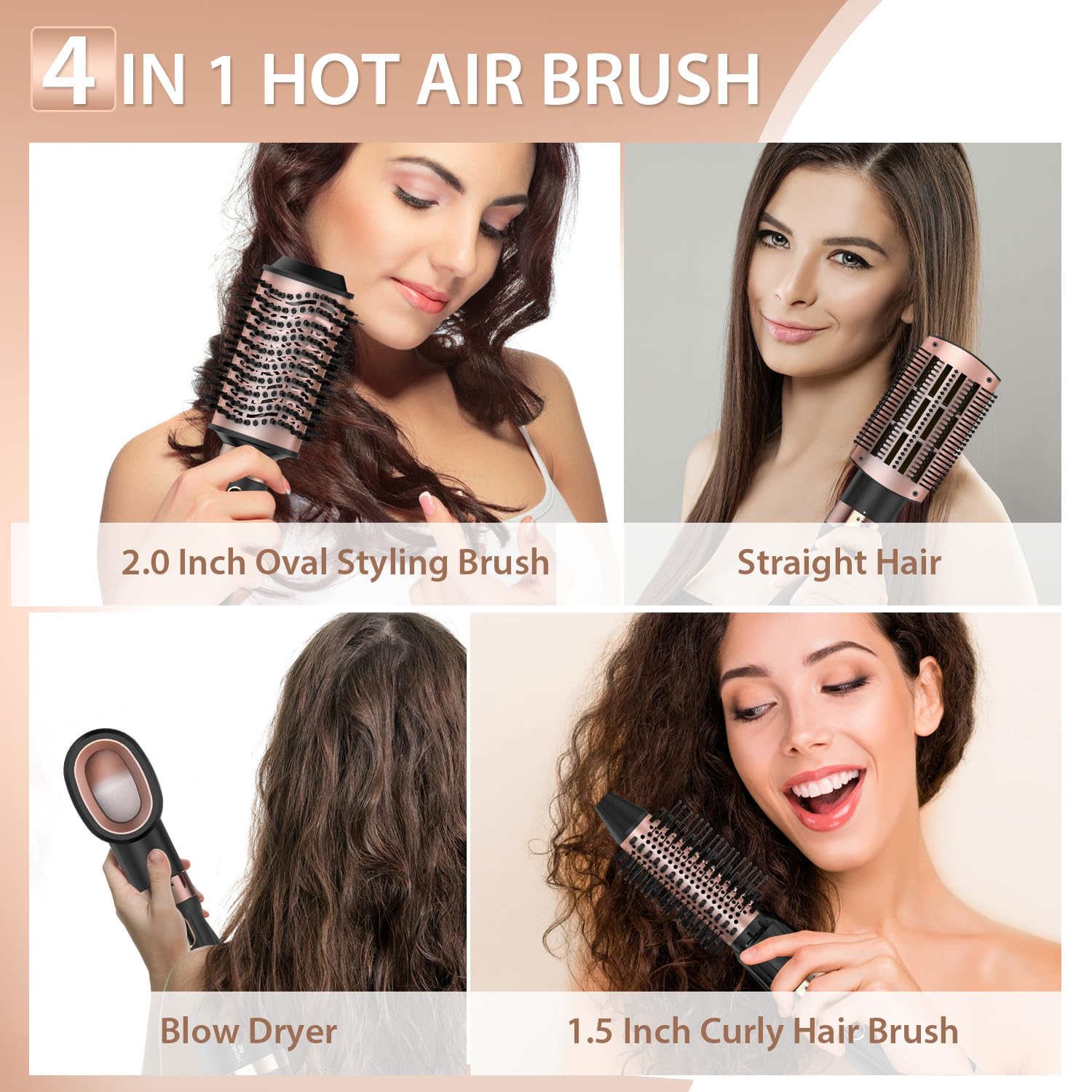Natrial Hair Dryer Brush features a ceramic coating for even heat and shine.