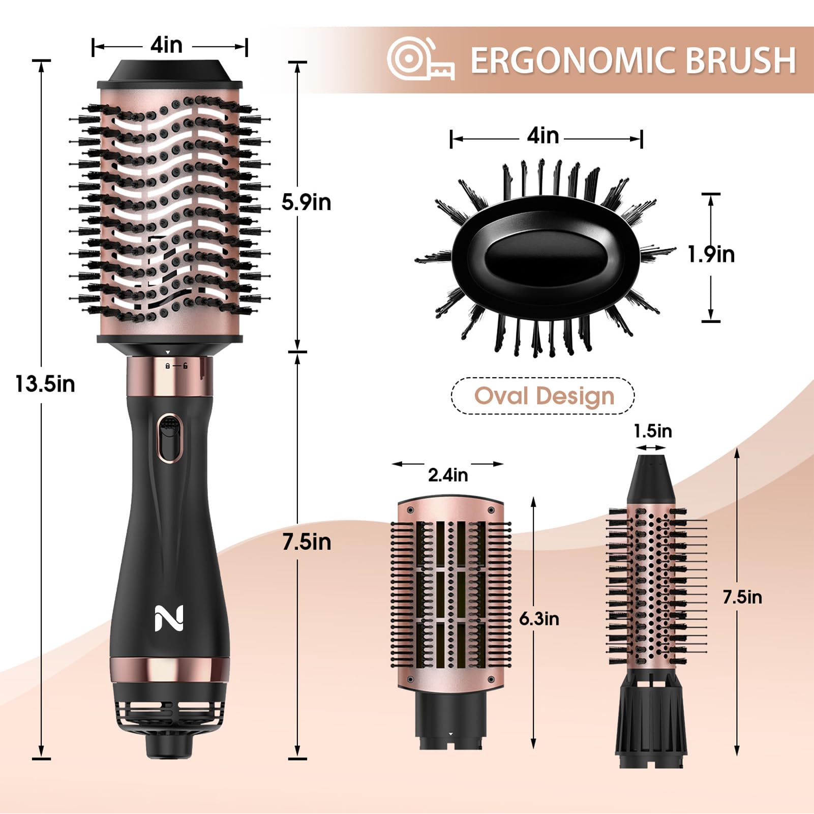 Natrial Hair Dryer Brush offers salon-quality results at home for a polished look.