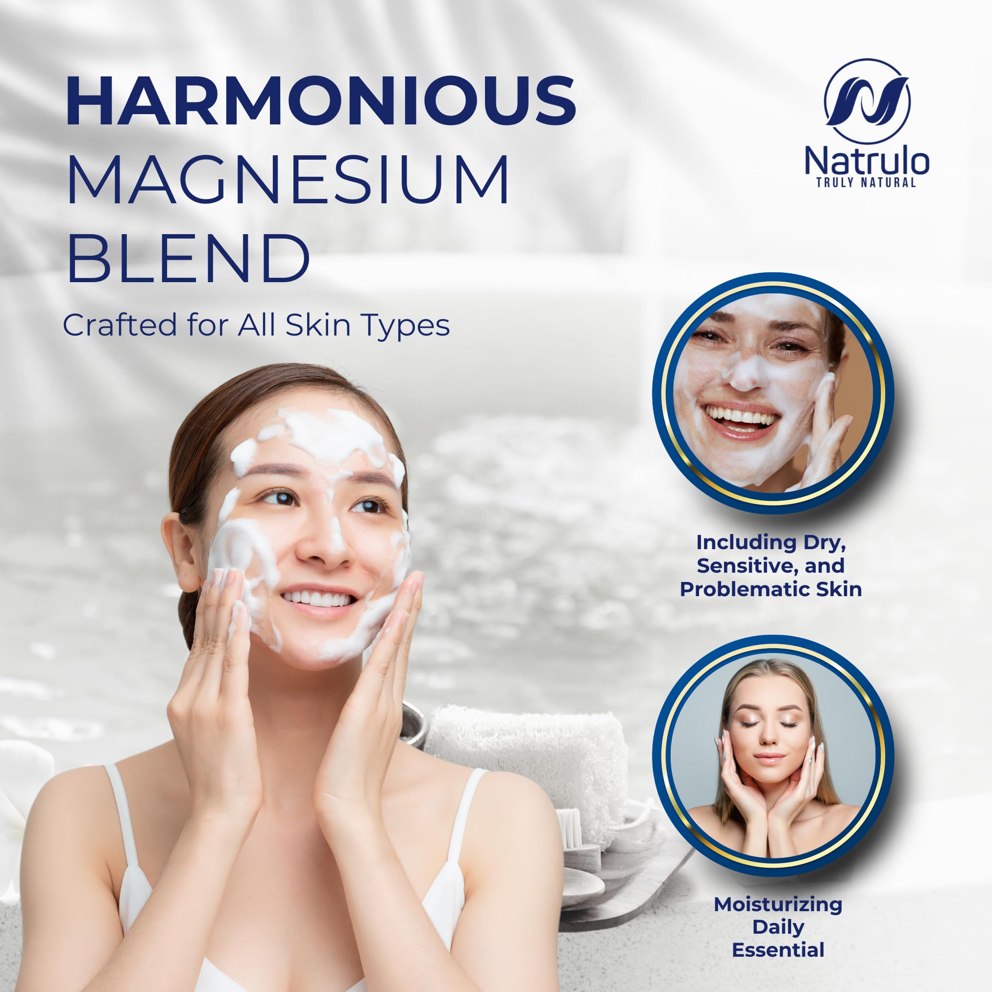 Exfoliante suave de magnesio Natrulo para una piel renovada