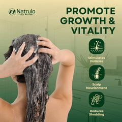 Natrulo champú en barra para cabello fino con mayor volumen.