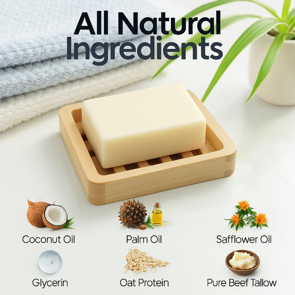 Natrulo Handmade Tallow Cleanser with creamy lather for daily use