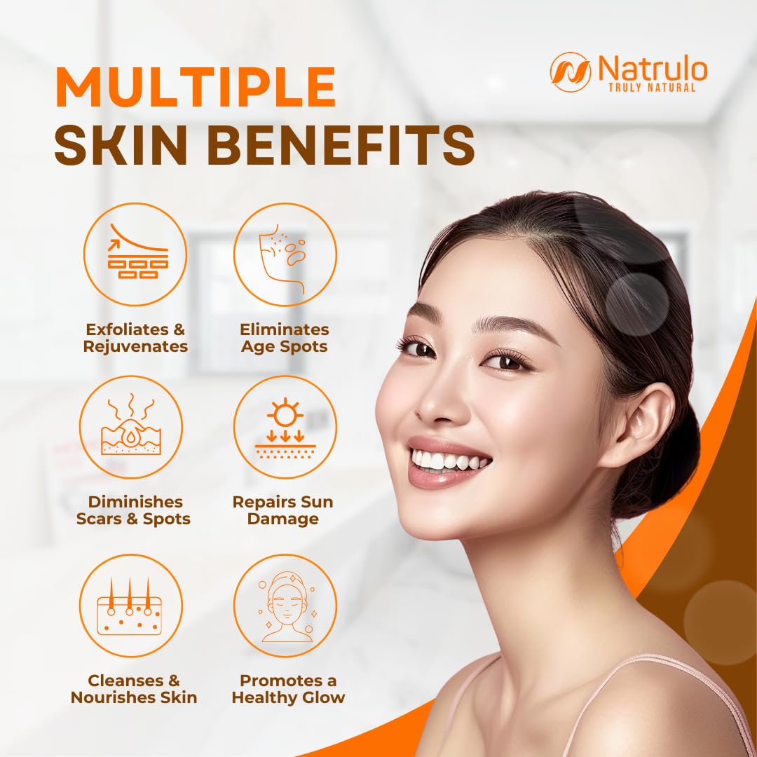 Natrulo jabon-curcuma Aplicacion facial, lavado facial refrescante.