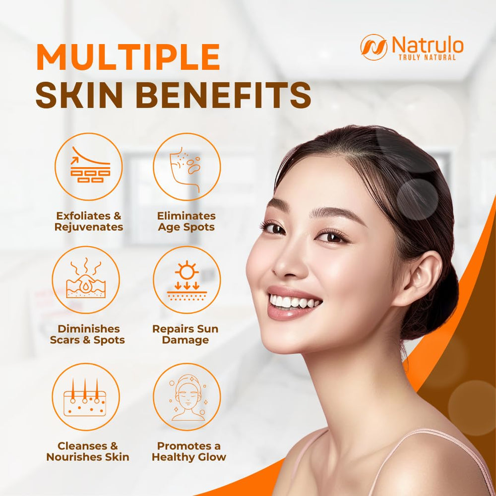 Natrulo jabon-curcuma Aplicacion facial, lavado facial refrescante.