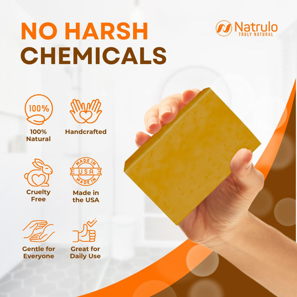 Natrulo jabon-curcuma mascara, tratamiento puntual de manchas.