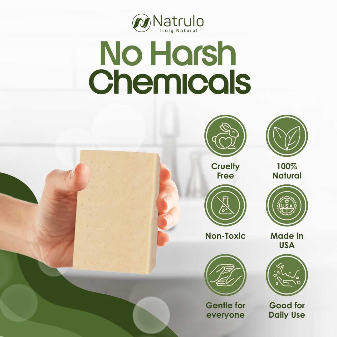 Jabón natural Natrulo sin químicos agresivos, apto para niños.