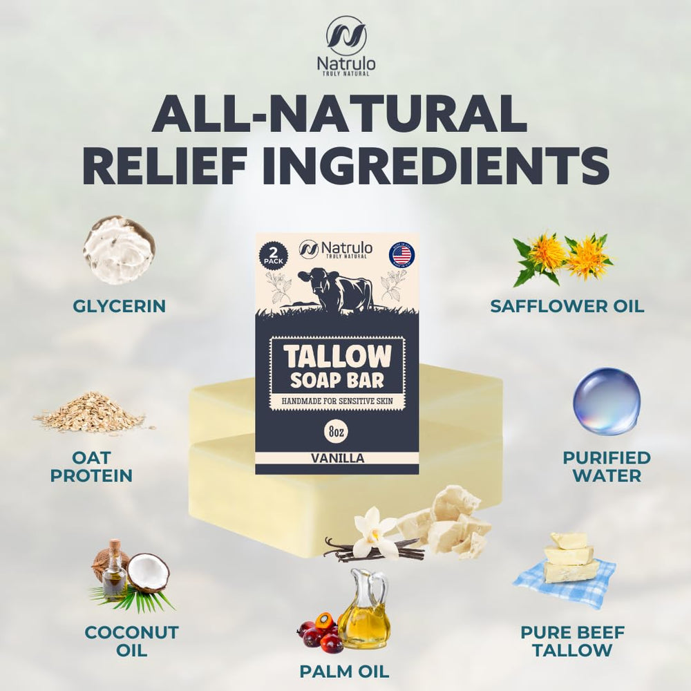 Ingredientes naturales, sebo de res alimentado con pasto, Natrulo.