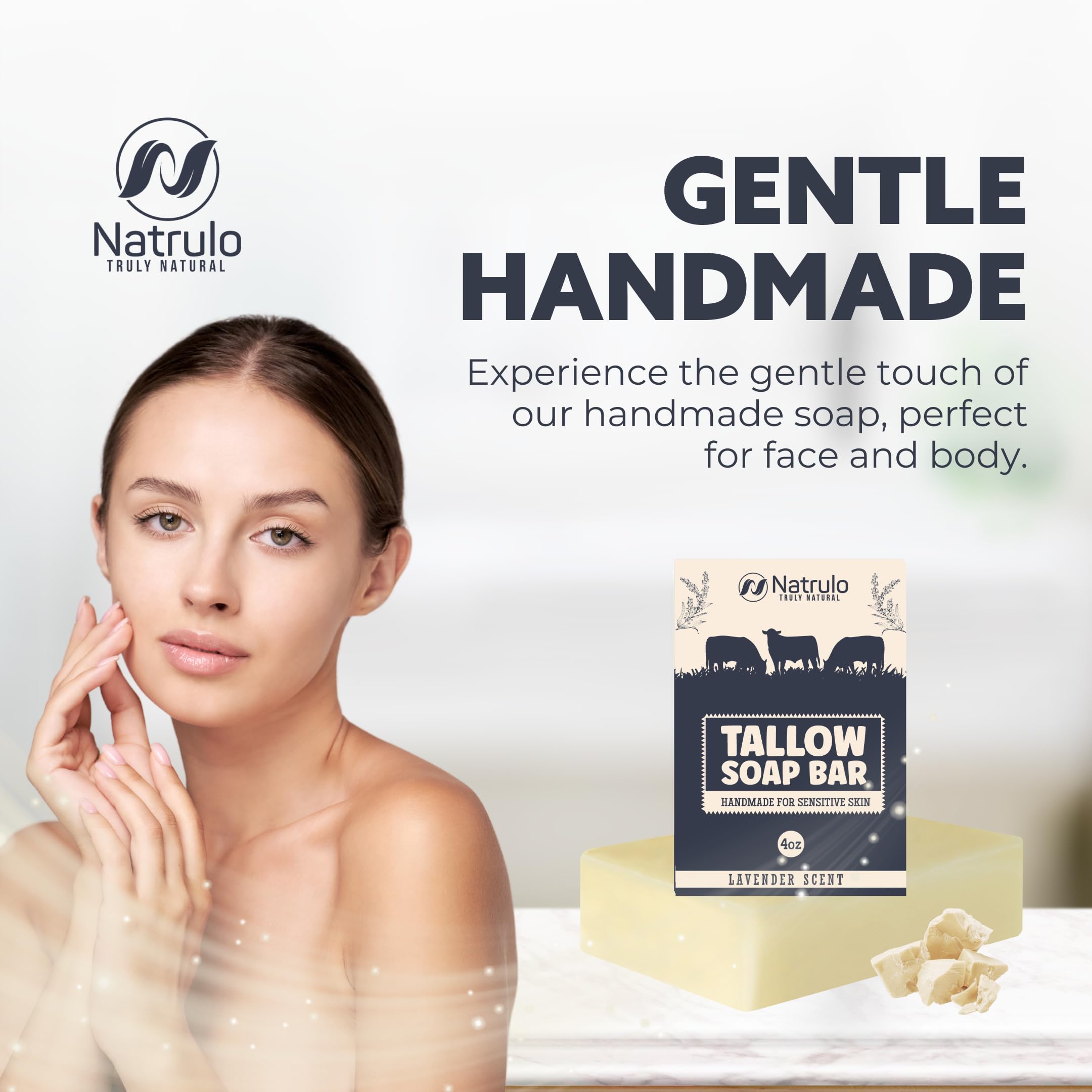Ducha diaria con jabón Natrulo para piel cómoda