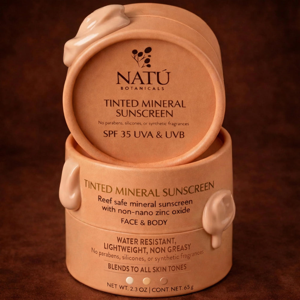 Natú Botanicals aroma suave de ylang-ylang, lavanda y geranio durante la aplicación.