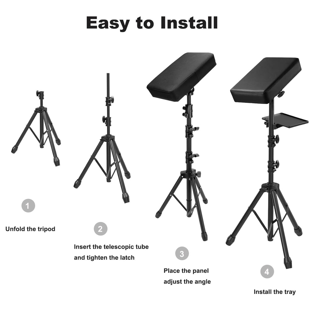 NATUMER armrest tilts 90 degrees for versatile working angles.