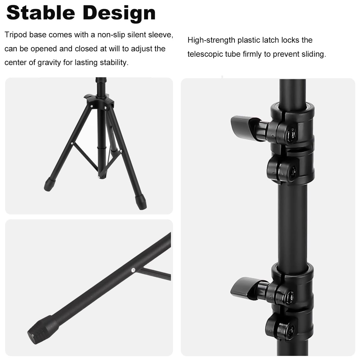 NATUMER portable tripod base folds quickly for mobile tattoo sessions.