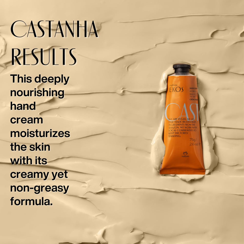 Natura Castanha cuida uñas y cutículas, dejando un aspecto más cuidado.