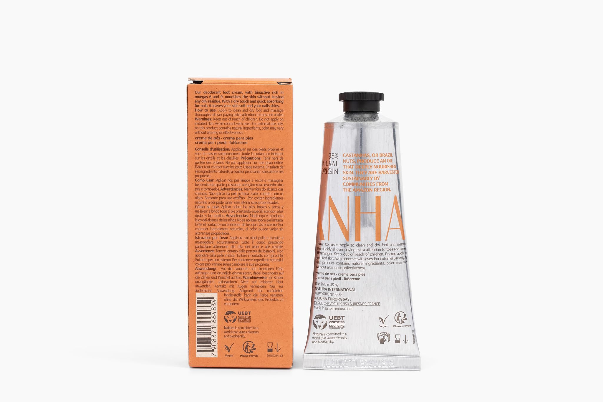 Textura suave de Natura Ekos para una aplicación cómoda y rápida.
