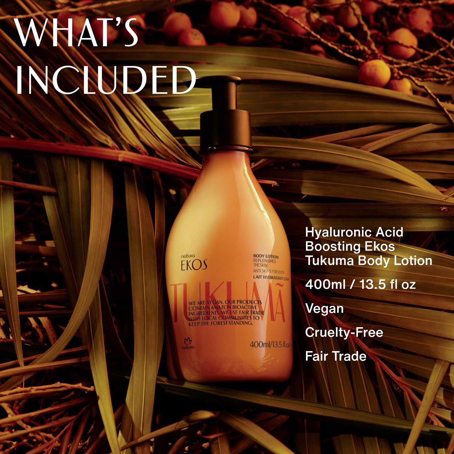 Natura Tukuma Amazon bioactive ingredient closeup showcases natural skincare.