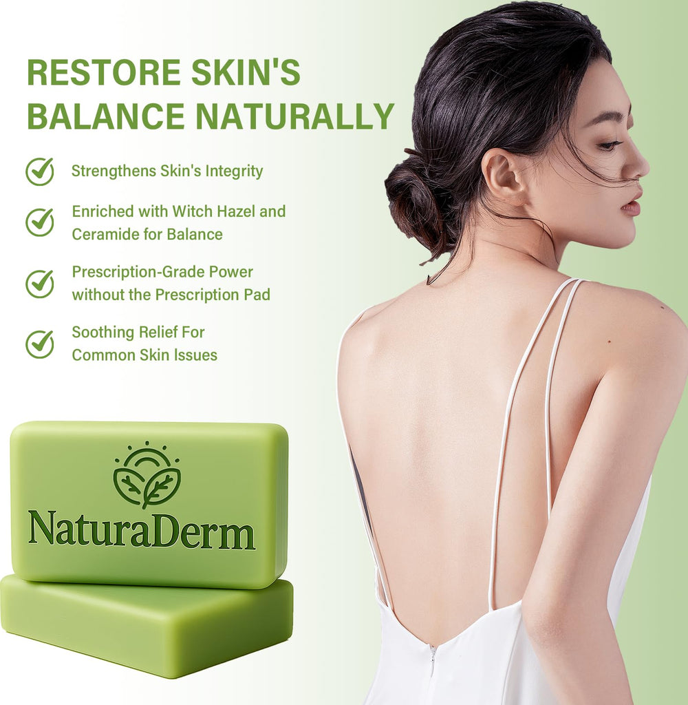 Natura Derm barra facial arbol de te espumosa: experiencia refrescante para uso diario.