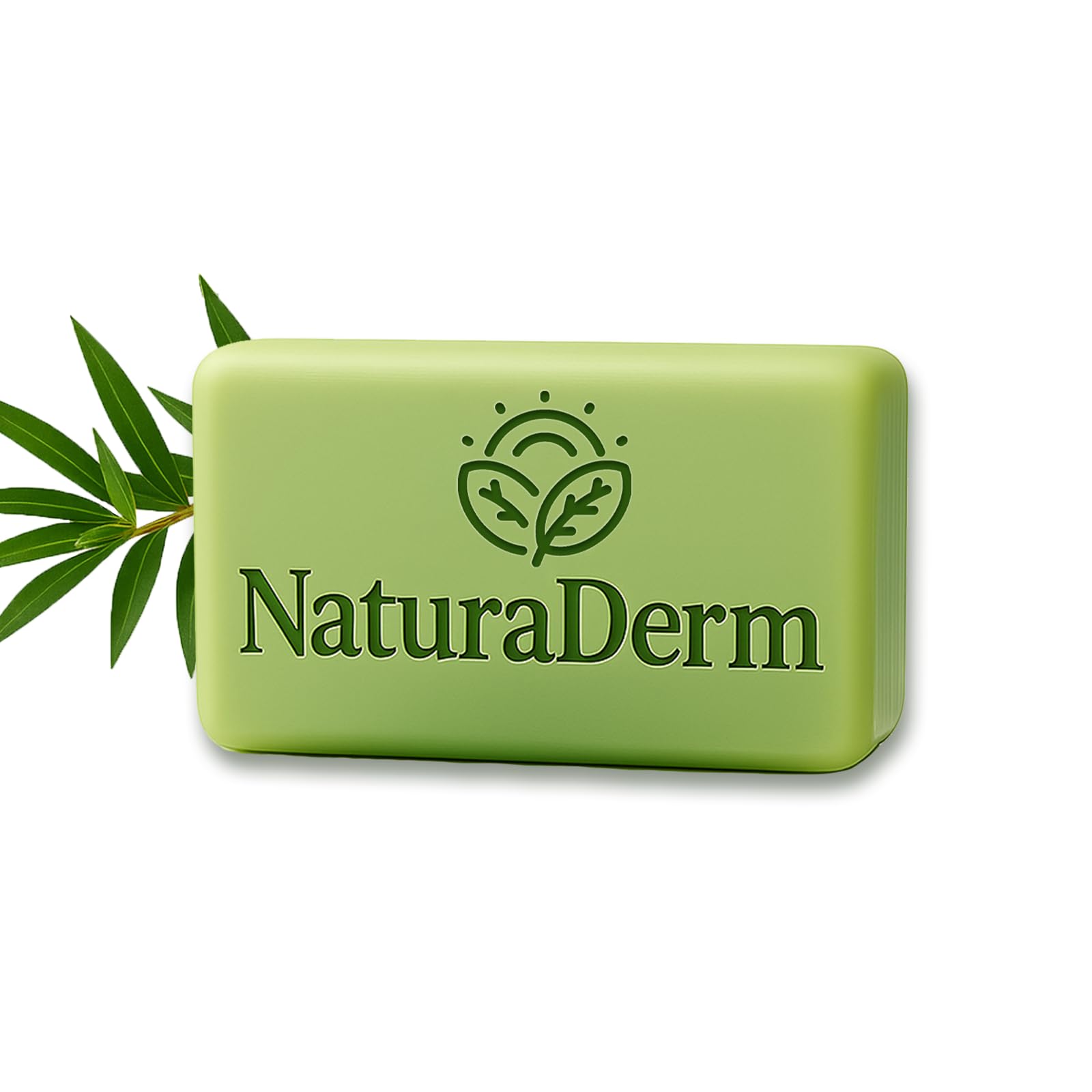 Natura Derm barra facial arbol de te: limpieza suave para piel sensible.