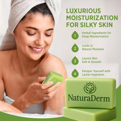 Natura Derm textura cremosa arbol de te ideal para piel sensible.