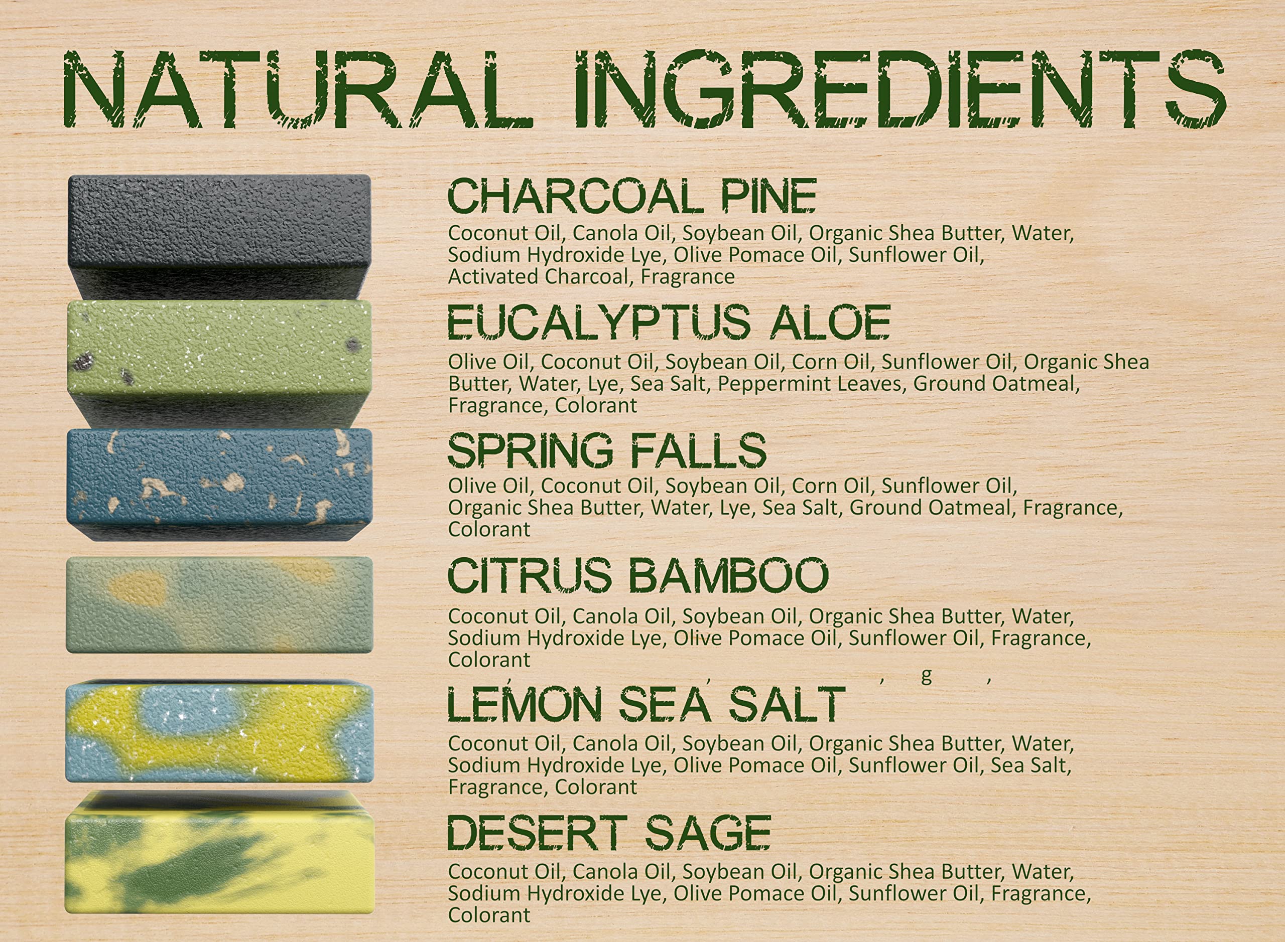 Natural American Elements Lemon Sea Salt bar for bright, refreshing cleanse.