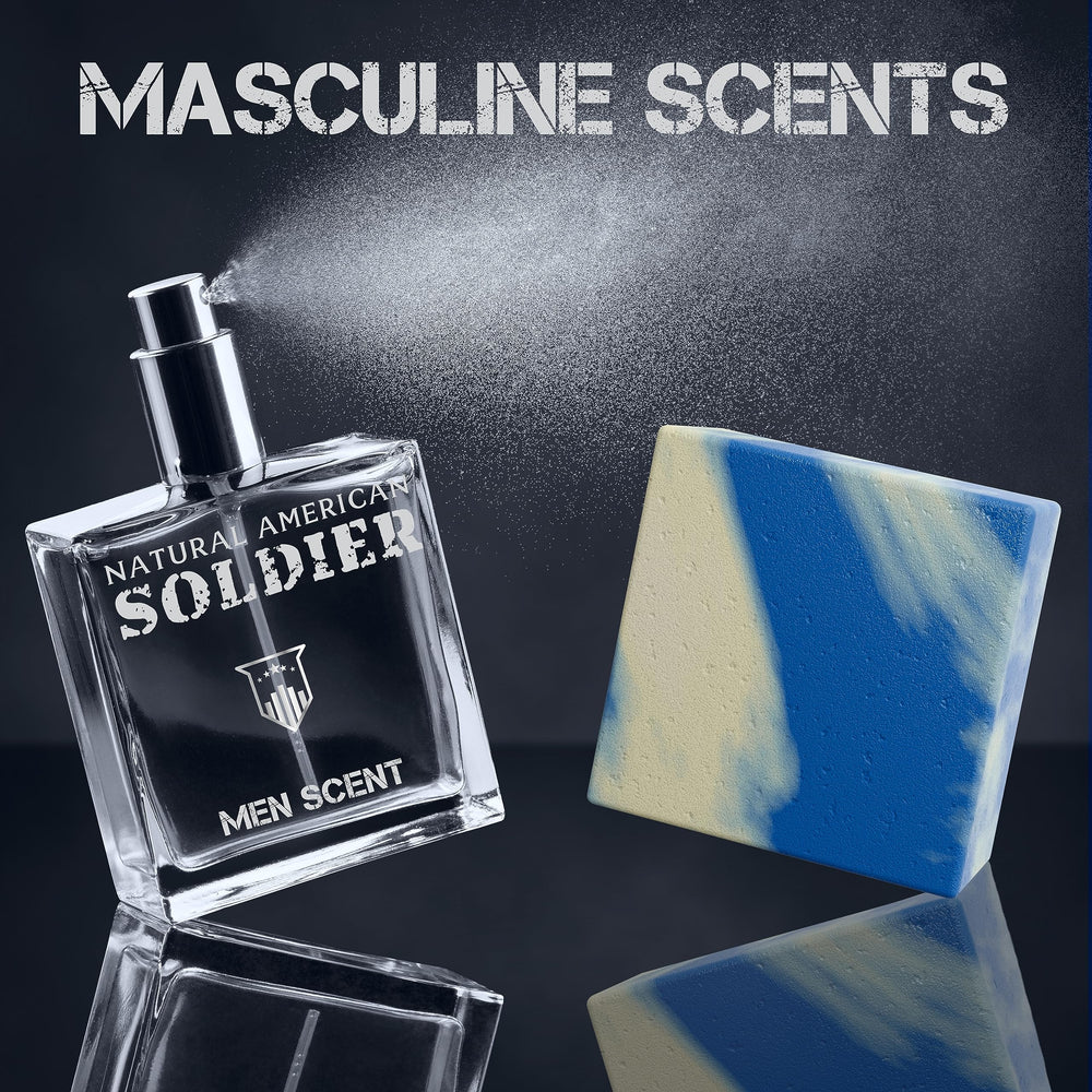 Natural American Soldier made in USA stamp emphasizes quality and craftsmanship.