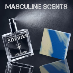Natural American Soldier made in USA stamp emphasizes quality and craftsmanship.