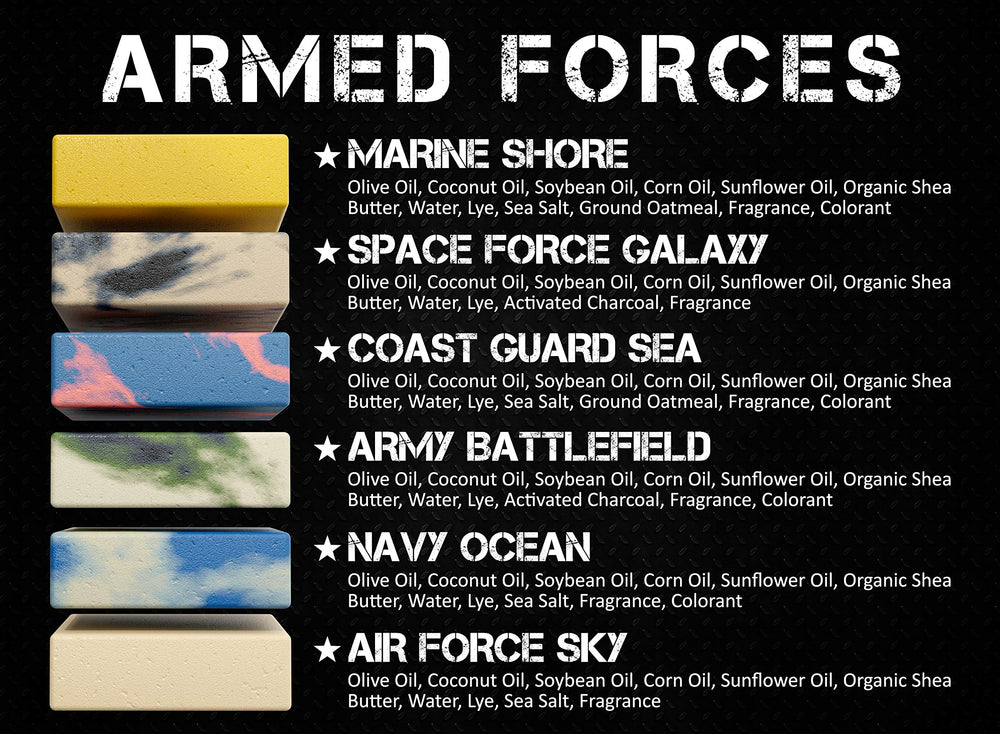 Natural American Soldier lather delivers masculine scent for confident daily use.