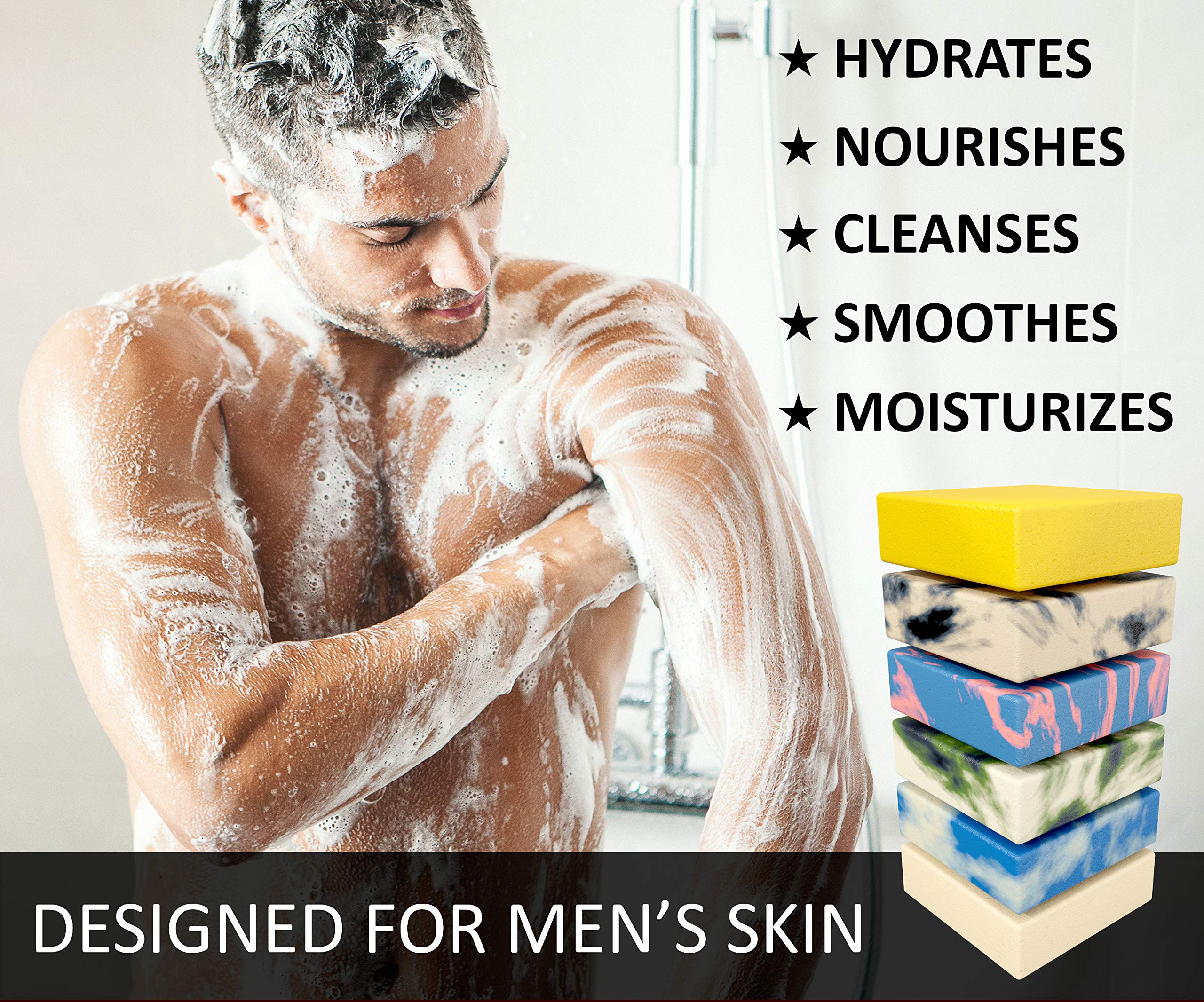 Natural American Soldier six-pack display demonstrates value and rugged masculinity.