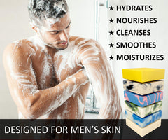 Natural American Soldier six-pack display demonstrates value and rugged masculinity.