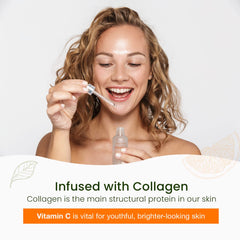 Natural Chemist Serum Vitamina C con Colágeno, ayuda a atenuar manchas oscuras de forma suave.
