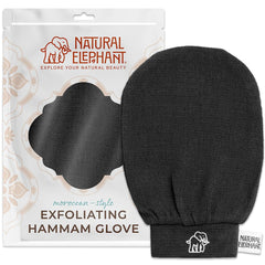 Natural Elephant guante exfoliante Hammam, exfoliación suave en casa.