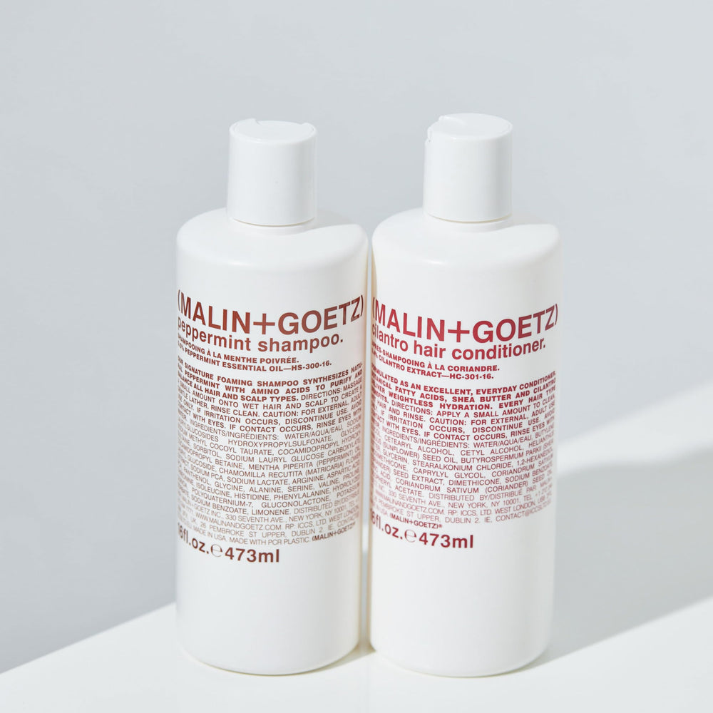 Subtle cilantro fragrance enhances fresh wash day with MALIN+GOETZ conditioner