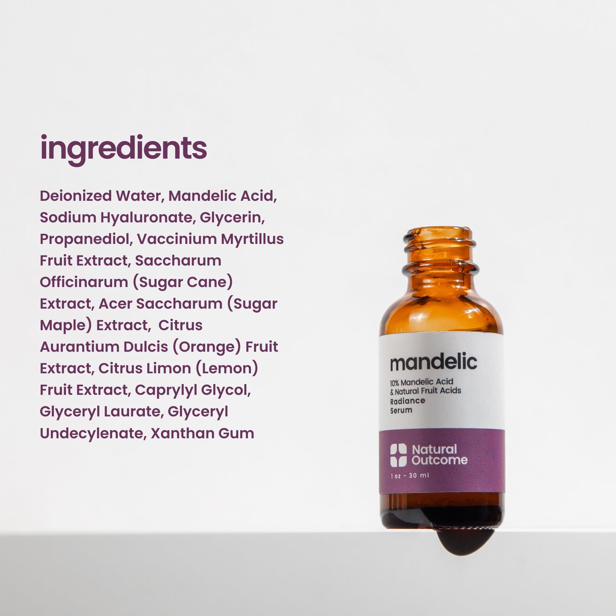 Natural Outcome Mandelico 10% – uso nocturno para resultados graduales