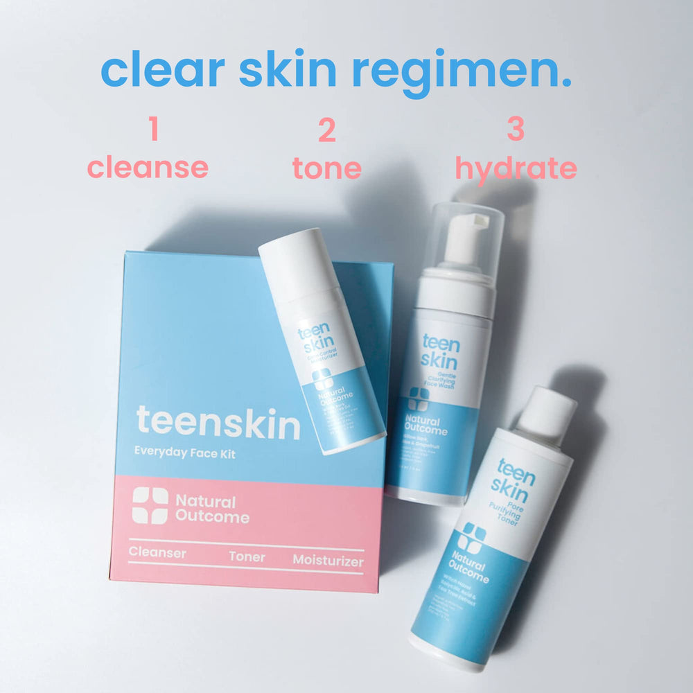 Natural Outcome Teen Face Wash Foam ready for a gentle oil-free cleanse.