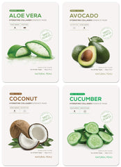 Natural Peau Aloe Vera mask close-up showing soothing moisture