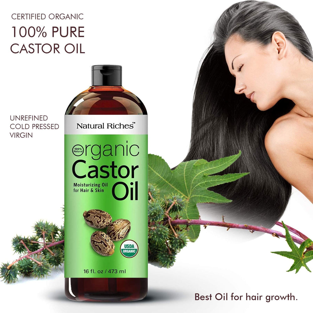 Natural Riches Aceite de Ricino para cabello, aporta brillo y suavidad al cabello.