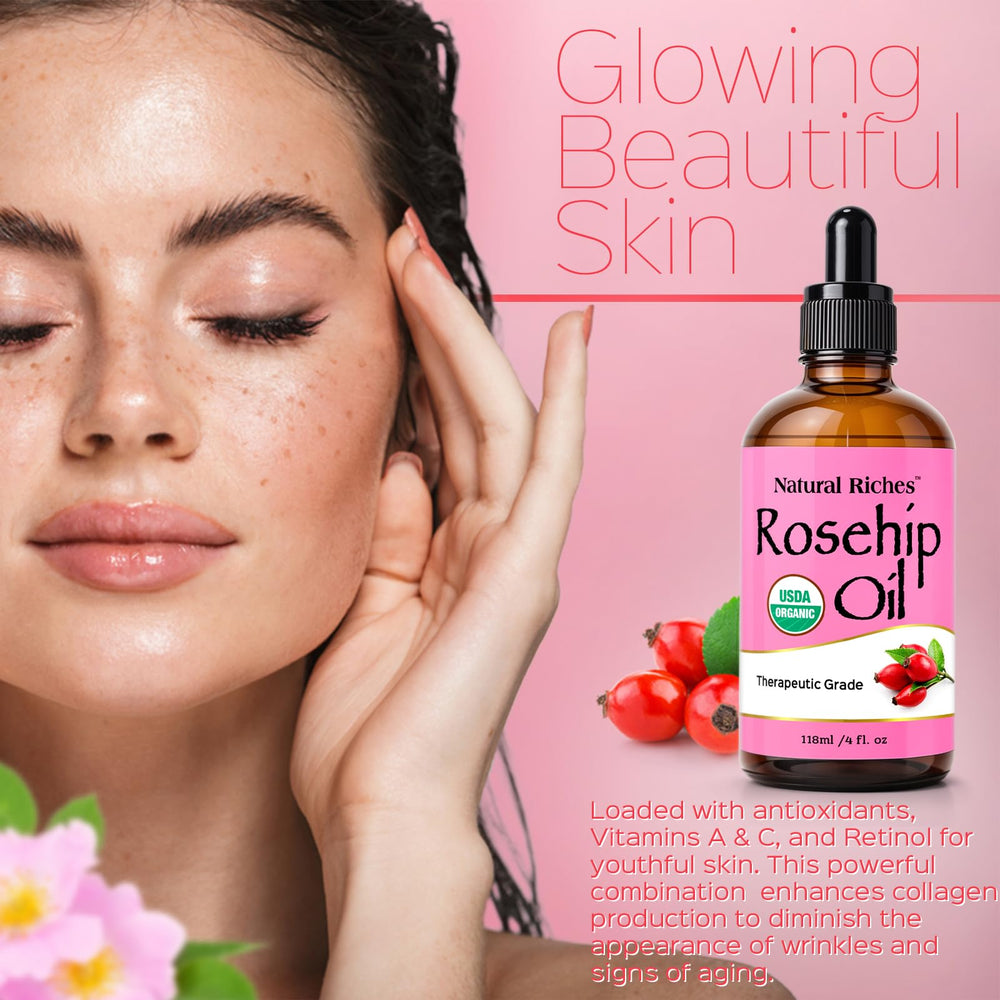 Natural Riches aceite rosa mosqueta para gua sha facilitando deslizamiento
