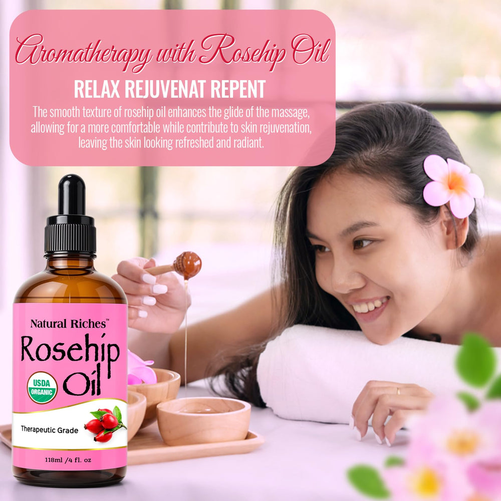 Natural Riches rutina diaria con aceite rosa mosqueta para piel