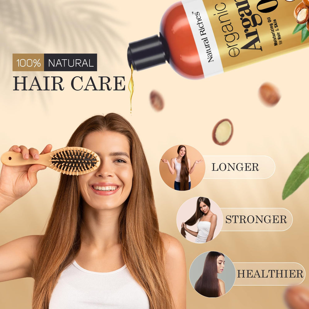Natural Riches oil softens coarse hair with lightweight hydration.
