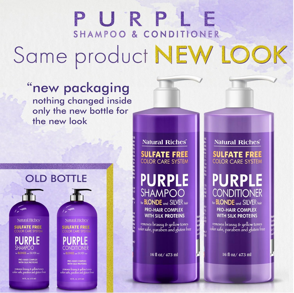 Natural Riches conditioner finish shows shiny, healthy-looking hair