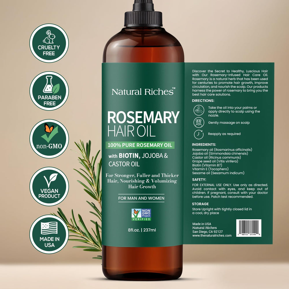 Natural Riches: ideal para rutinas nocturnas de cuidado capilar y aromaterapia.