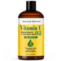 Natural Riches Aceite de Vitamina E: botella para hidratación suave de la piel