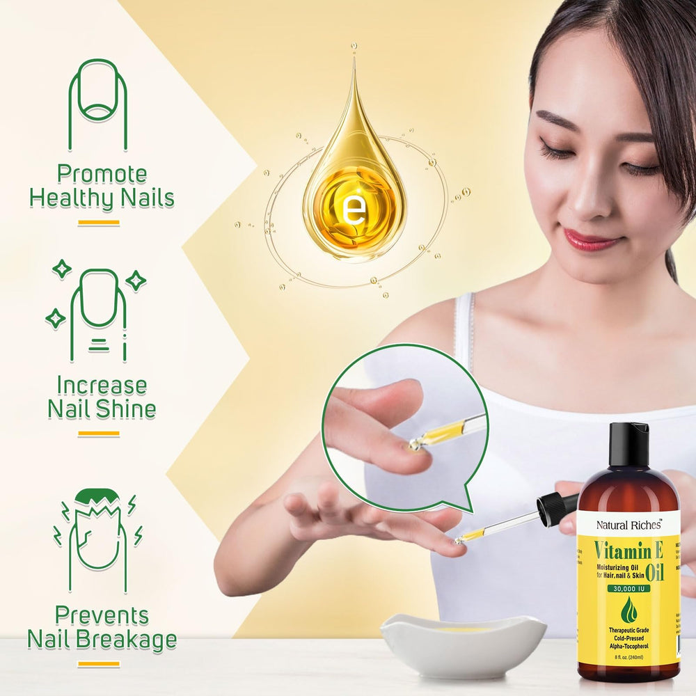 Natural Riches Aceite de Vitamina E: cuidado del cabello para brillo ligero