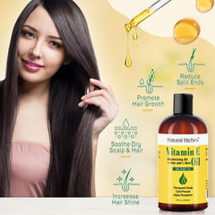 Natural Riches Aceite de Vitamina E: masaje corporal para nutrición de la piel seca