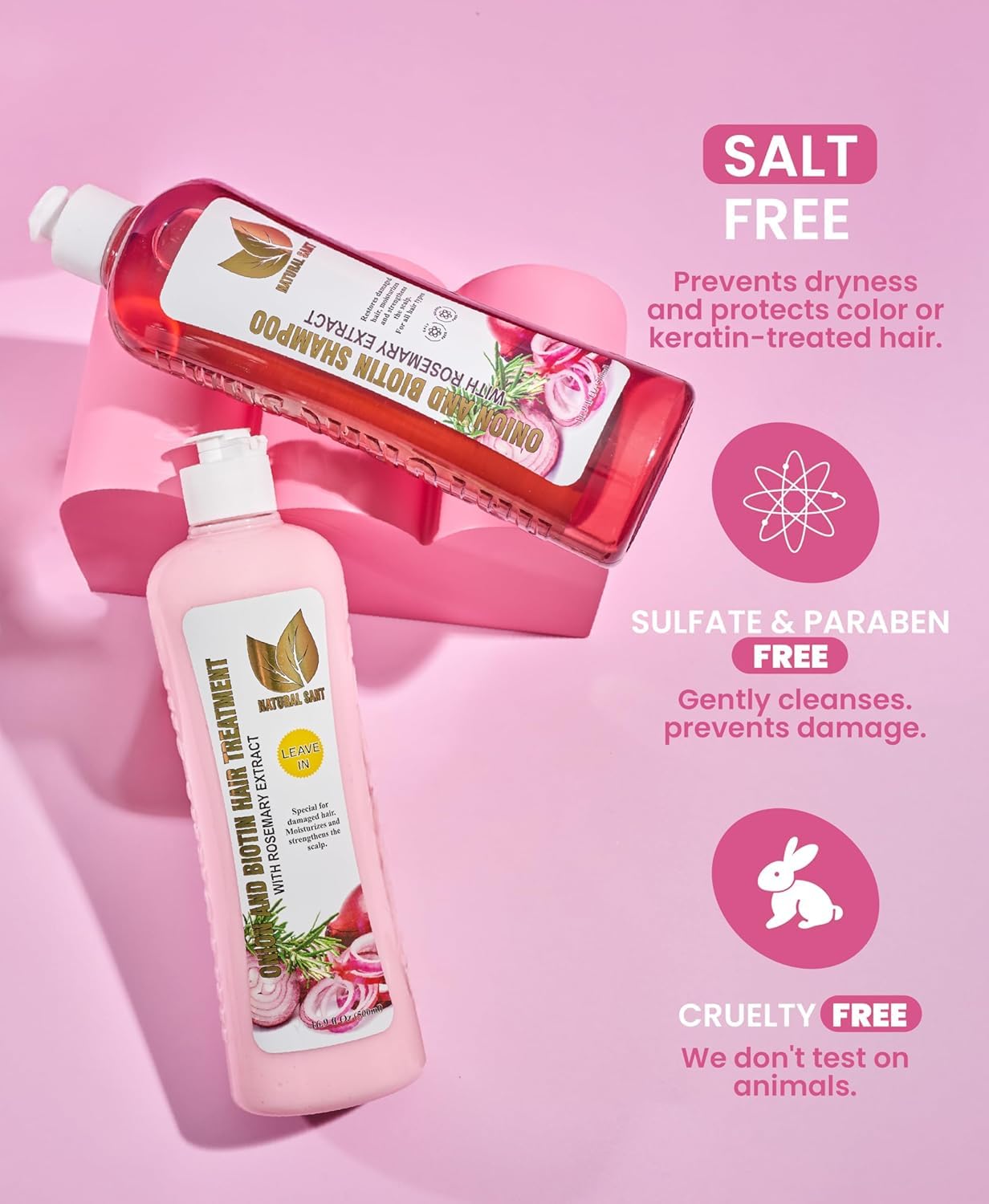 Natural Sant packaging and box highlighting complete hair care routine