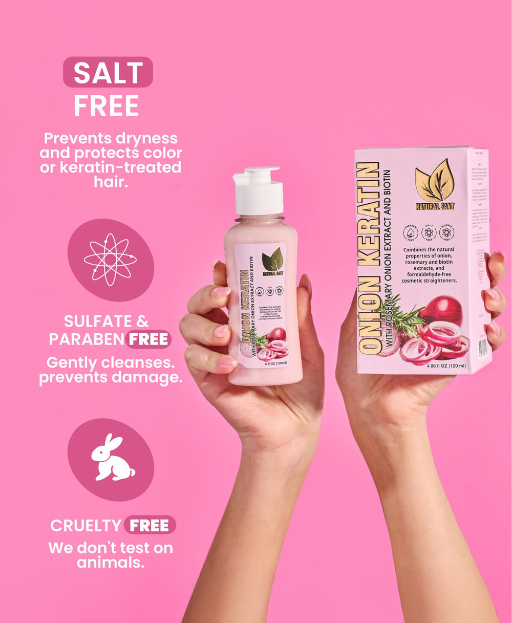 Protección contra calor y frizz con ingredientes naturales de la fórmula.