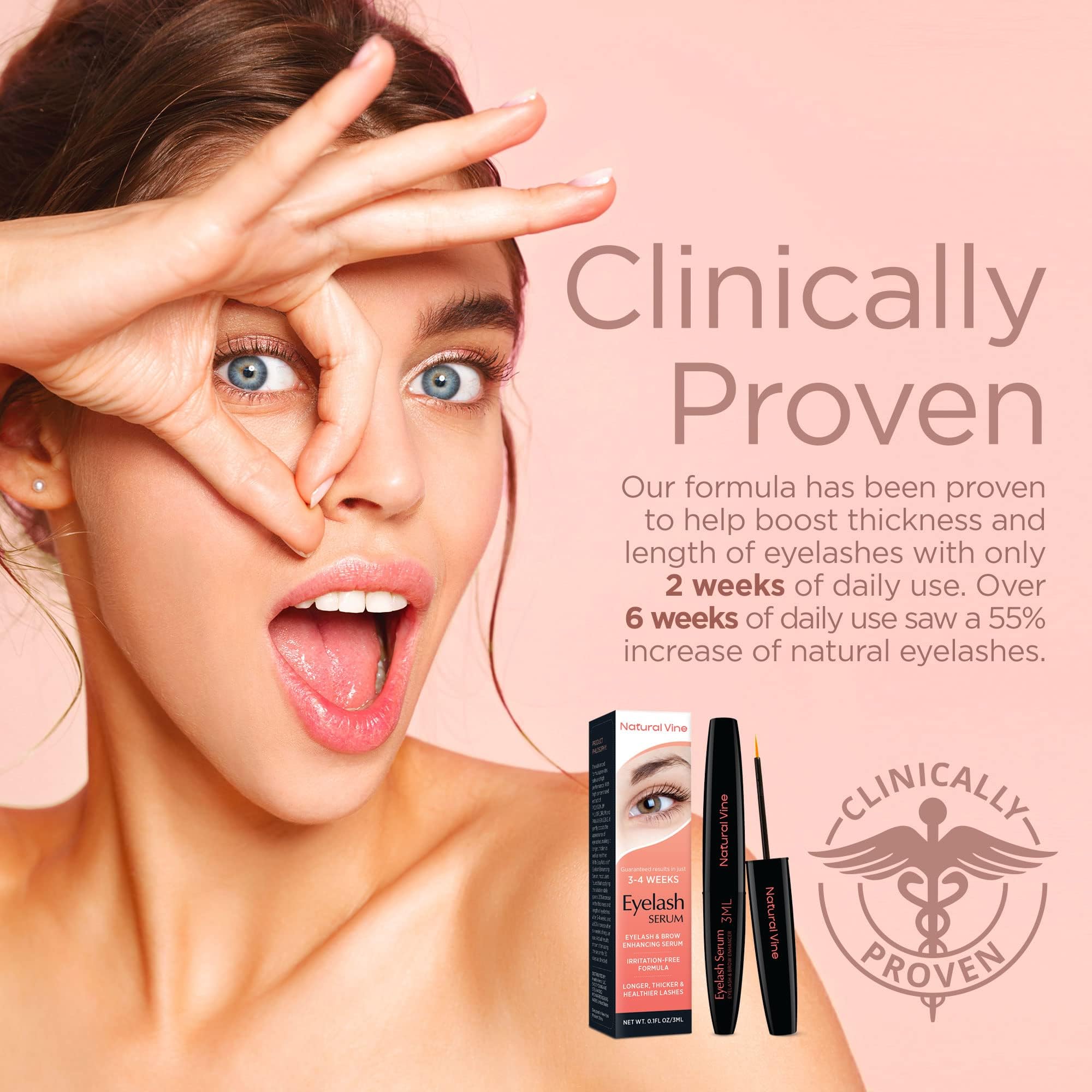 Aplicador de precision del suero Natural Vine para pestañas.