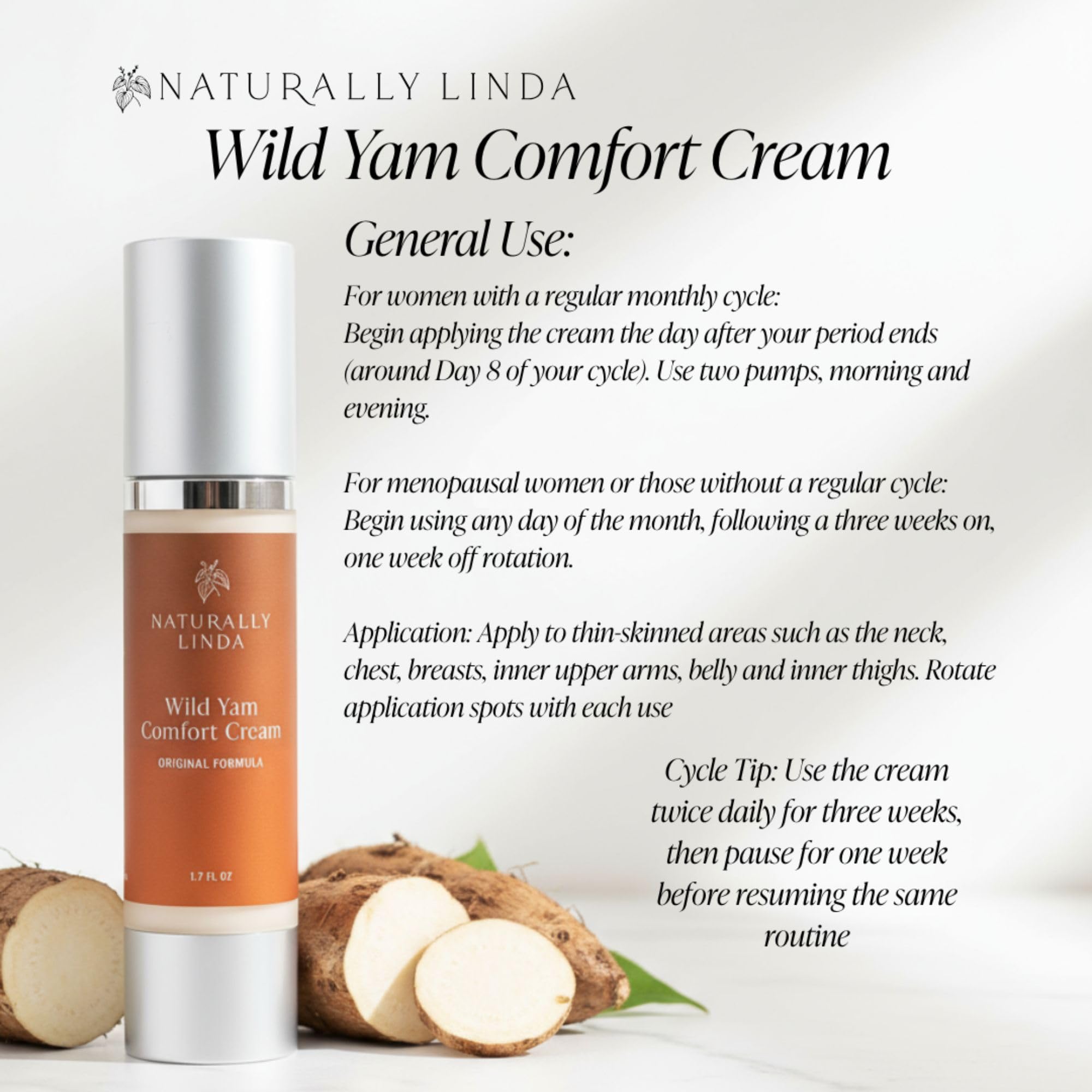 NATURALLY LINDA Oil blend image shows almond, jojoba, castor hydration.