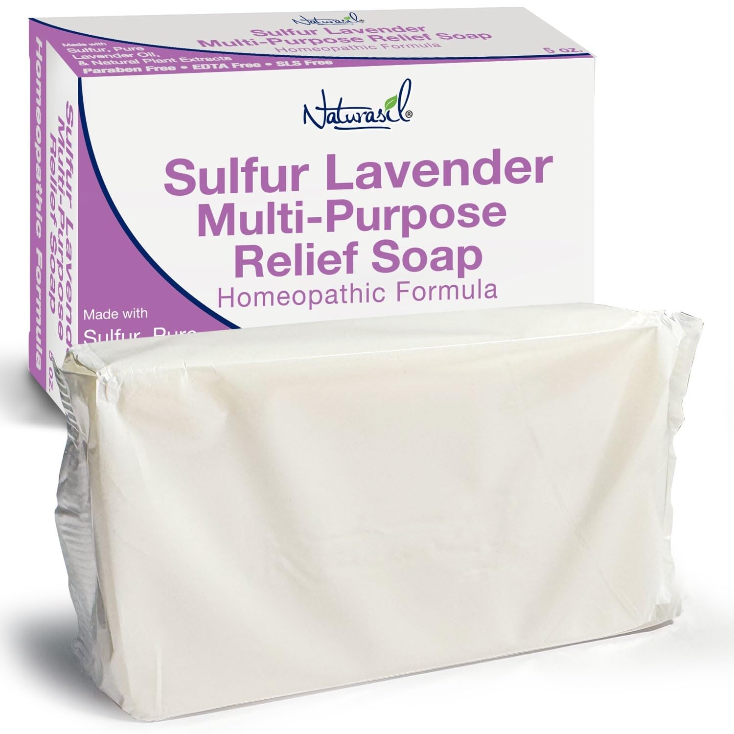 Naturasil jabon azufre lavanda uso diario, producto práctico para la rutina