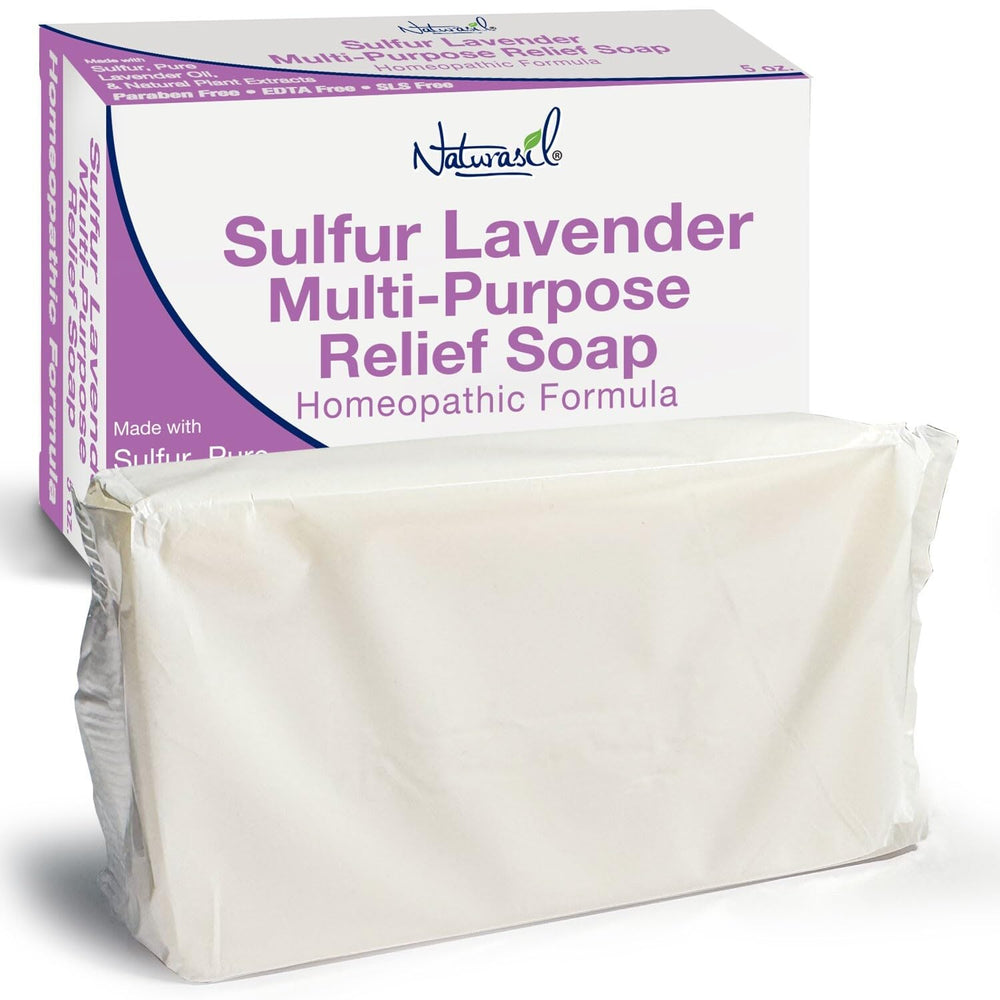 Naturasil jabon azufre lavanda uso diario, producto práctico para la rutina