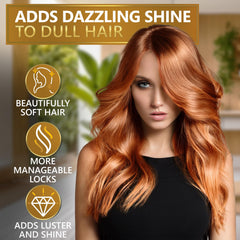 Naturavis conditioner smoothing action on hair strands after wash.
