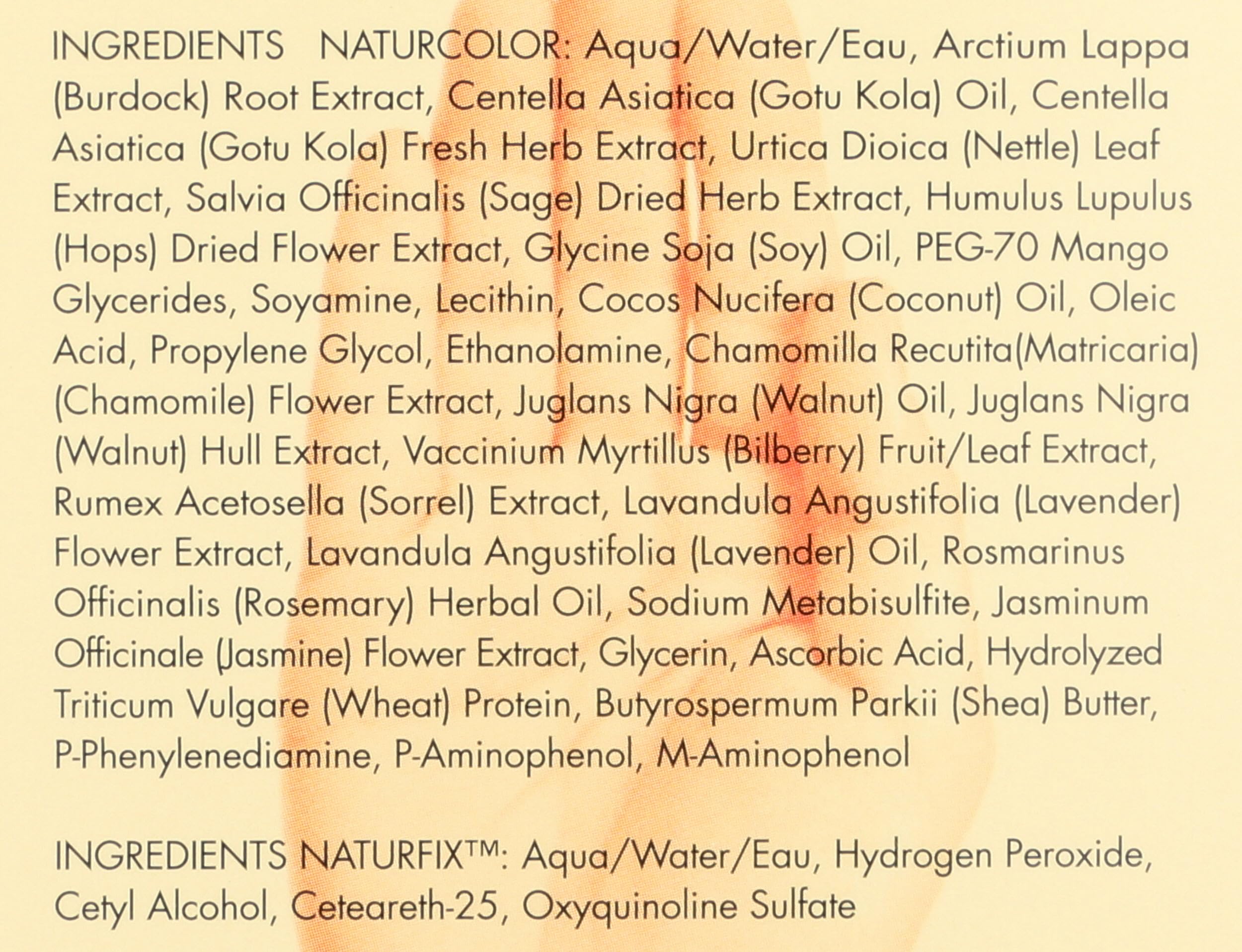 Naturcolor Ammonia-free formula preserves hair integrity during coloring.